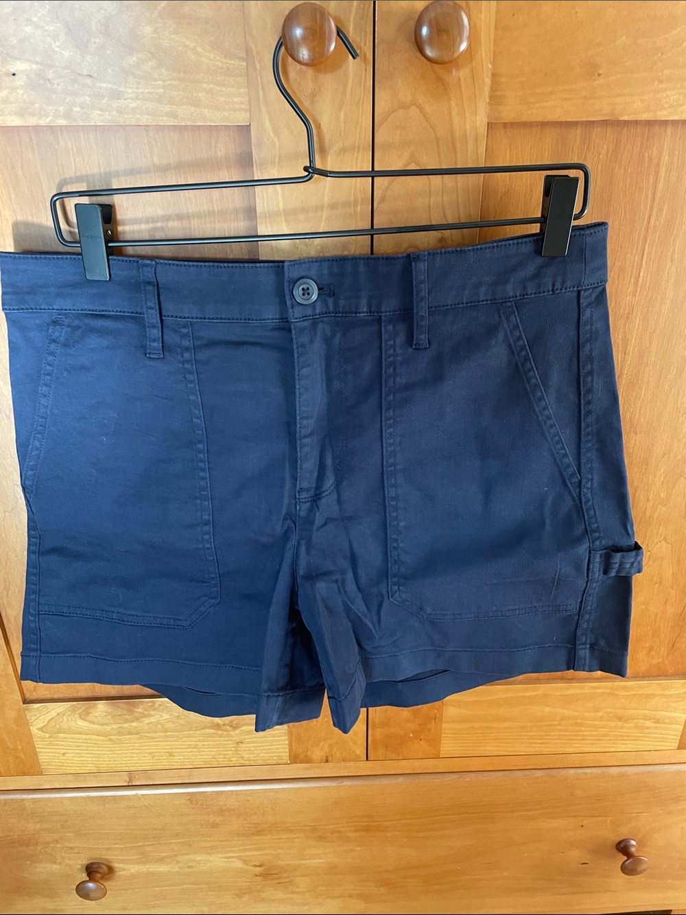 J. Crew Navy Utility Bermuda Shorts. Size 8.